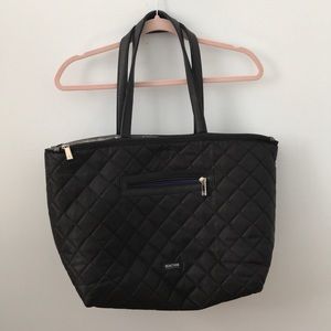 Kenneth Cole Black/Silver Reversible Travel Tote.